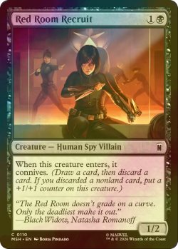 画像1: [FOIL] レッドルーム計画の新兵/Red Room Recruit 【英語版】 [MSH-黒C]