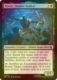 [FOIL] 影潜む狩人、ローニン/Ronin, Shadow Stalker 【英語版】 [MSH-黒U]