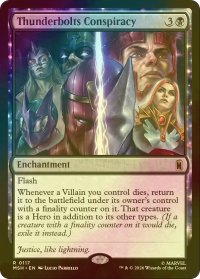 [FOIL] サンダーボルツの陰謀/Thunderbolts Conspiracy 【英語版】 [MSH-黒R]