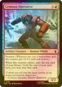 [FOIL] 真紅の工作員/Crimson Operative 【英語版】 [MSH-赤C]