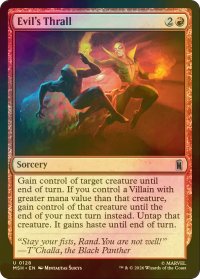 [FOIL] 悪の虜/Evil's Thrall 【英語版】 [MSH-赤U]