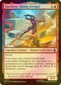 [FOIL] ヤング・アベンジャー、ホークアイ/Hawkeye, Young Avenger 【英語版】 [MSH-赤U]