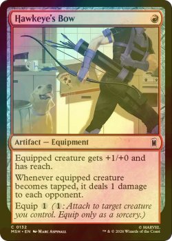 画像1: [FOIL] ホークアイの弓/Hawkeye's Bow 【英語版】 [MSH-赤C]