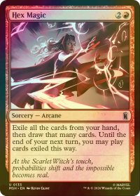 [FOIL] ヘックス・マジック/Hex Magic 【英語版】 [MSH-赤U]