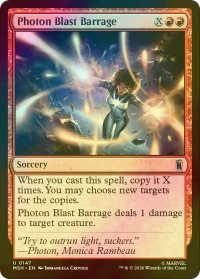 [FOIL] フォトン・ブラスト一斉射/Photon Blast Barrage 【英語版】 [MSH-赤U]