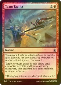 [FOIL] チーム戦術/Team Tactics 【英語版】 [MSH-赤U]