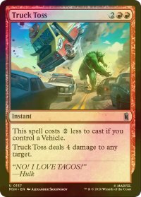 [FOIL] トラック投げ/Truck Toss 【英語版】 [MSH-赤U]