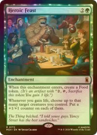 [FOIL] ヒーローの宴/Heroic Feast 【英語版】 [MSH-緑R]