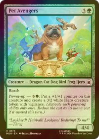 [FOIL] ペット・アベンジャーズ/Pet Avengers 【英語版】 [MSH-緑C]