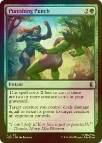 [FOIL] 仕置きの拳/Punishing Punch 【英語版】 [MSH-緑U]