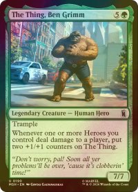 [FOIL] ザ・シング、ベン・グリム/The Thing, Ben Grimm 【英語版】 [MSH-緑U]