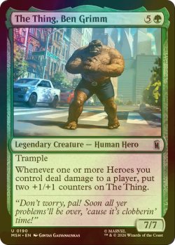 画像1: [FOIL] ザ・シング、ベン・グリム/The Thing, Ben Grimm 【英語版】 [MSH-緑U]