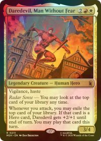 [FOIL] 恐れ知らずの男、デアデビル/Daredevil, Man Without Fear 【英語版】 [MSH-金R]