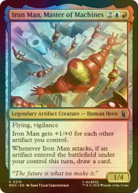 [FOIL] マシンマスター、アイアンマン/Iron Man, Master of Machines 【英語版】 [MSH-金U]