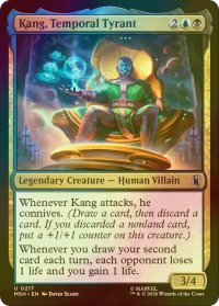 [FOIL] 時間の暴君、カーン/Kang, Temporal Tyrant 【英語版】 [MSH-金U]