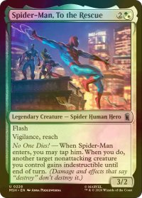 [FOIL] 助けに参上、スパイダーマン/Spider-Man, To the Rescue 【英語版】 [MSH-金U]