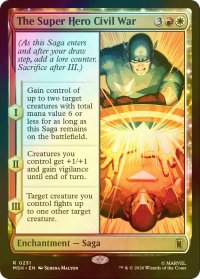 [FOIL] スーパーヒーローの争い、シビル・ウォー/The Super Hero Civil War 【英語版】 [MSH-金R]