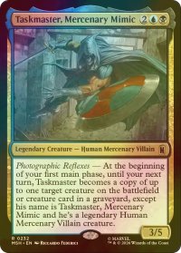 [FOIL] 模倣する傭兵、タスクマスター/Taskmaster, Mercenary Mimic 【英語版】 [MSH-金R]