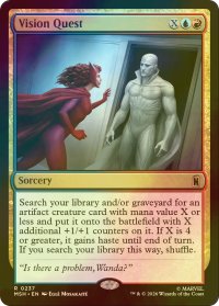 [FOIL] ヴィジョン・クエスト/Vision Quest 【英語版】 [MSH-金R]