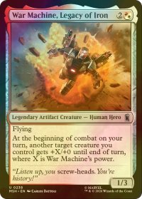 [FOIL] アイアンマンの遺志、ウォーマシン/War Machine, Legacy of Iron 【英語版】 [MSH-金U]