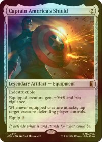 [FOIL] キャプテン・アメリカの盾/Captain America's Shield 【英語版】 [MSH-灰R]