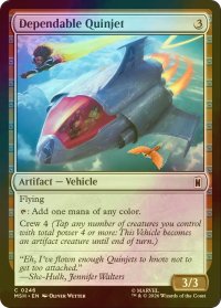 [FOIL] 頼りになるクインジェット/Dependable Quinjet 【英語版】 [MSH-灰C]