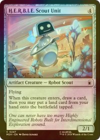 [FOIL] H.E.R.B.I.E.偵察ユニット/H.E.R.B.I.E. Scout Unit 【英語版】 [MSH-灰C]