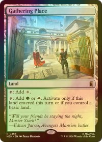 [FOIL] 集いの場/Gathering Place 【英語版】 [MSH-土地R]