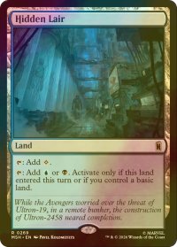 [FOIL] 隠されし拠点/Hidden Lair 【英語版】 [MSH-土地R]