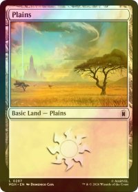 [FOIL] 平地/Plains No.287 【英語版】 [MSH-土地C]
