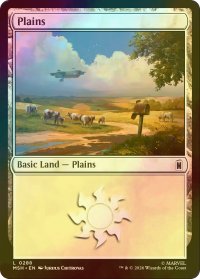 [FOIL] 平地/Plains No.288 【英語版】 [MSH-土地C]
