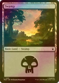 [FOIL] 沼/Swamp No.291 【英語版】 [MSH-土地C]