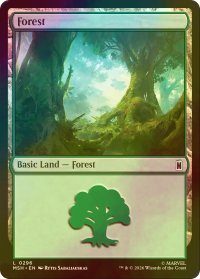 [FOIL] 森/Forest No.296 【英語版】 [MSH-土地C]