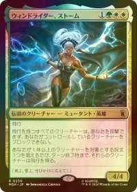 [FOIL] ウィンドライダー、ストーム/Storm, Windrider 【日本語版】 [MSH-金R]