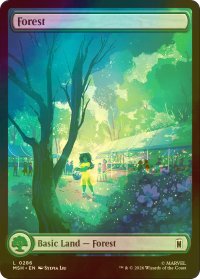 [FOIL] 森/Forest No.286 (全面アート版) 【英語版】 [MSH-土地C]