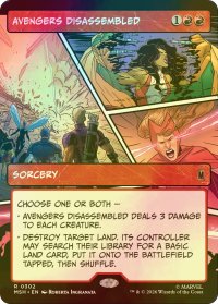 [FOIL] アベンジャーズ解散/Avengers Disassembled (ショーケース版) 【英語版】 [MSH-赤R]