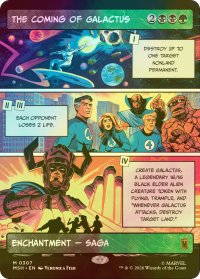 [FOIL] ギャラクタス襲来/The Coming of Galactus (ショーケース版) 【英語版】 [MSH-金MR]