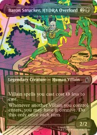 [FOIL] ヒドラの支配者、バロン・ストラッカー/Baron Strucker, HYDRA Overlord (全面アート版) 【英語版】 [MSH-黒U]
