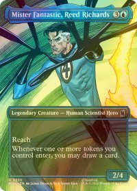 [FOIL] ミスター・ファンタスティック、リード・リチャーズ/Mister Fantastic, Reed Richards (全面アート版) 【英語版】 [MSH-青U]