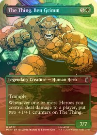 [FOIL] ザ・シング、ベン・グリム/The Thing, Ben Grimm (全面アート版) 【英語版】 [MSH-緑U]