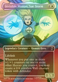 [FOIL] インビジブル・ウーマン、スー・ストーム/Invisible Woman, Sue Storm (全面アート版) 【英語版】 [MSH-白U]