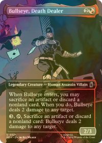 [FOIL] 死を配る者、ブルズアイ/Bullseye, Death Dealer (全面アート版) 【英語版】 [MSH-金U]