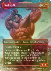 [FOIL] レッド・ハルク/Red Hulk (全面アート版) 【英語版】 [MSH-赤U]