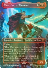 [FOIL] 雷神、ソー/Thor, God of Thunder No.338 (全面アート版) 【英語版】 [MSH-赤MR]
