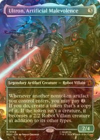 [FOIL] 人の作りし悪、ウルトロン/Ultron, Artificial Malevolence (全面アート版) 【英語版】 [MSH-灰MR]