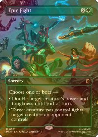[FOIL] 伝説の戦い/Epic Fight (全面アート版) 【英語版】 [MSH-緑R]
