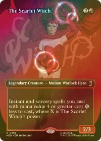 [FOIL] スカーレット・ウィッチ/The Scarlet Witch (全面アート版) 【英語版】 [MSH-赤R]