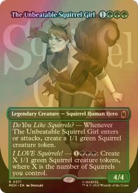 [FOIL] 絶対無敵スクイレル・ガール/The Unbeatable Squirrel Girl (全面アート版) 【英語版】 [MSH-緑R]