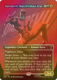 [FOIL] 恐れ知らずの男、デアデビル/Daredevil, Man Without Fear No.372 (全面アート版) 【英語版】 [MSH-金R]