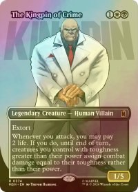 [FOIL] 犯罪王キングピン/The Kingpin of Crime No.374 (全面アート版) 【英語版】 [MSH-金R]